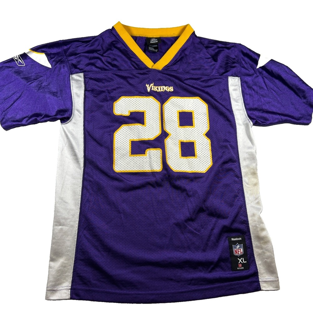 Reebok NFL Adrian Peterson Minnesota Vikings  #28 Jersey Boys XL Youth (18-20)